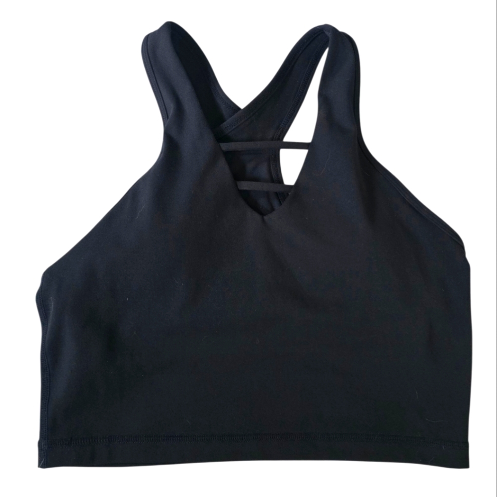 Women's ZYIA Active Black Sports Bra Small Activewear Athletic Gym Workout